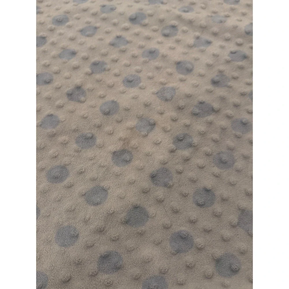 Thank Heaven for Little Boys Blue Minky‎ Dot Baby Blanket Satin Trim 38x29